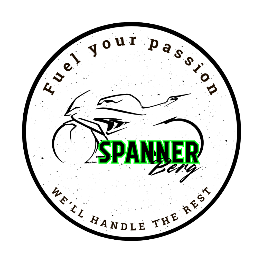 spanner berg round logo black shirt back centre